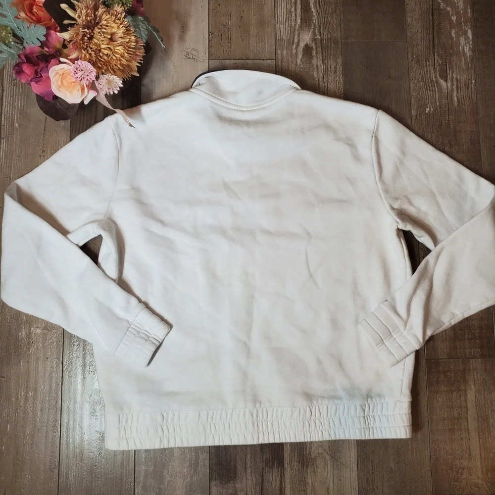 Fila Women's 1/4 Zip Pullover Sweatshirt Size XL White Blue Red EUC - Picture 8 of 16